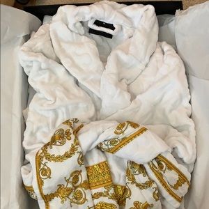 White Versace Robe